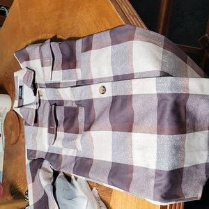 Plaid Button Up Drop Shoulder Shacket main image 0